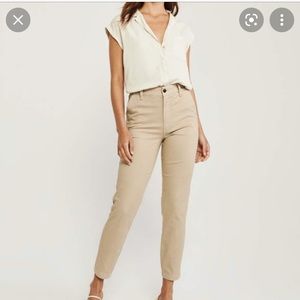 Abercrombie High Rise Chino Pants
